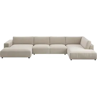 Musterring Wohnlandschaft MR LUCIA, das ultimative Raumwunder von Musterring, Gigantische Fläche, erstklassige Kammerkissen & Luxus-Komfort beige