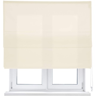 KAATEN Faltrollo aus Segeltuch mit Kette, erhältlich in verschiedenen Größen und Farben, Polyester, Elfenbein, 105x175