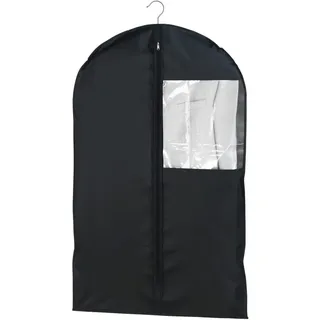 Wenko Kleidersack Deep Black 60 x 100 cm - Kleiderhülle, Polyethylen-Vinylacetat, 60 x 100 cm, Schwarz