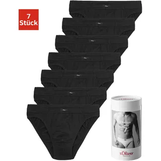 S.Oliver Slip »Herren Unterhose«, (Dose, 7 St.), Wochenration in einer Dose s.Oliver schwarz