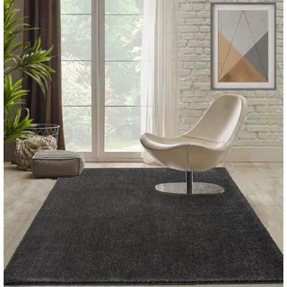 MERINOS Forest 340 Hochflorteppich 120 x 170 cm Grau