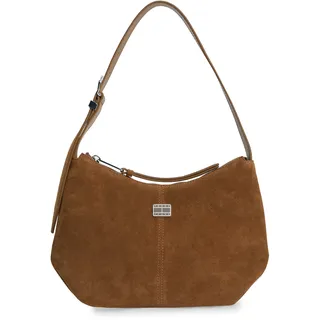 Tommy Hilfiger TJW Slouchy Suede Schultertasche Leder Brown