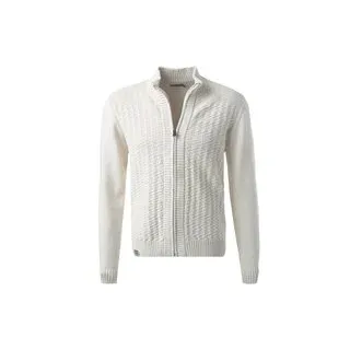 NAPAPIJRI Herren Cardigan weiß Baumwolle unifarben, weiß, Herbst/Winter 2023/2024