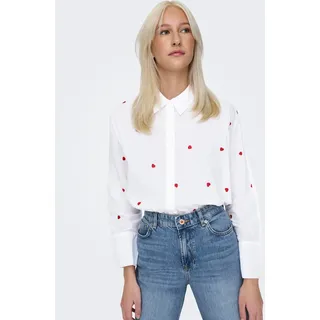 Only Hemdbluse LINA Weiß XS