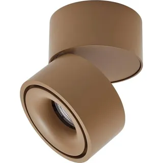 Arcchio LED-Deckenstrahler Rotari, braun, 1-flg., 8,9W - Braun