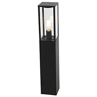 Qazqa - Industrie I Vintage I Industrie I Vintage I Außenlampe schwarz 80 cm IP44 - Charlois I Außenbeleuchtung - Aluminium Länglich - LED geeignet E27