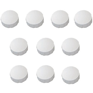 40 Magnete, Ø 24mm, Haftmagnete für Whiteboard, Kühlschrankmagnet, Magnettafel, Magnetwand, Magnet Rund weiß