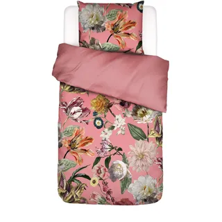 ESSENZA Bettwäsche Filou Summer Mauve, 155x220 cm + 1x 80x80 cm - 100% Baumwollsatin 220TC - Blumen