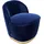Samt 67 x 71 x 70 cm blau