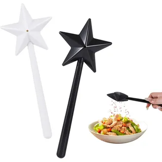 2 Stk Salzstreuer Zauberstab Salzstreuer, Magisches Gewürzstreuer Set, Salz Zauberstab Salz und Pfefferstreuer Lustig, Magic Wand Sternförmiger Gewürzstäbe Gewürzstreuer für Restaurant Küche Gadgets