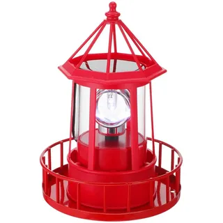 Solarbetriebener LED-Leuchtturm, wasserdicht und langlebig, drehbar (360°-Drehung), kann als Dekoration im Garten aufgehängt werden.
