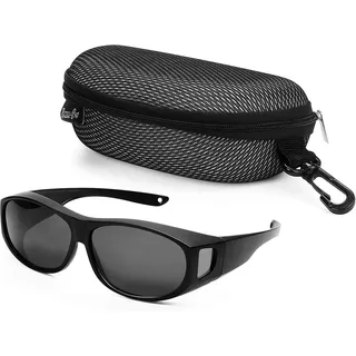 Bezzee Pro Sonnenbrille Polarisierte Überbrille Bezzee Pro Polarisierte Überbrille - UV400 Sonnenschutz schwarz