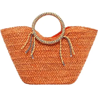 Emily & Noah Jolanda Shopper Papierstroh Orange