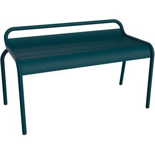 Fermob - Luxembourg Gartenbank ohne Rückenlehne 90 cm, acapulcoblau