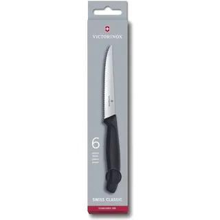 Victorinox Swiss Classic Steakmesser-Set 6-tlg. 11 cm Schwarz/Silber