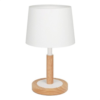 Tomons LED Tischleuchte Nachttischlampe dimmbar aus Holz, LED Tischlampe, LED wechselbar weiß