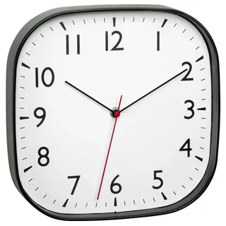 TFA 60.3076.01 28 cm Quarz Wanduhr schwarz