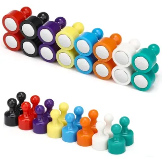 Kleine Magnete Stark,20 Stück Mini Stark Magnet Pins,Magnete Whiteboard,Magnete Bunt,Magnetpins Pinnwand,Kleine Kühlschrankmagnete,für Küche,Büro,Klassenzimmer, Pinnwand Winzige Magnete