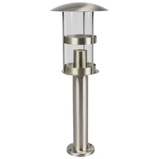 LINDBY Außenleuchte Edelstahl 50 cm inkl. E27 grau
