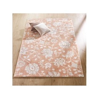 Teppich HEINE HOME Teppiche Gr. B/L: 80 cm x 150 cm, 12 mm, 1 St., orange (apricot, gemustert) Esszimmerteppiche