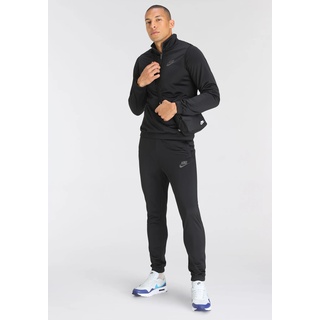 Trainingsanzug NIKE SPORTSWEAR "Sport Essentials Men's Poly-Knit Track Suit" Gr. S, schwarz (black, dk smoke grey) Herren Sportanzüge Trainingsanzüge
