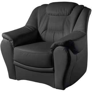 Sessel SIT&MORE Gr. NaturLEDER, B/H/T: 98 cm x 94 cm x 95 cm, schwarz Ledersessel Sessel