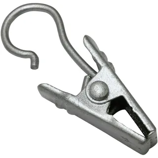 GARDINIA Clipshaken Silber-Matt 10-er Pack