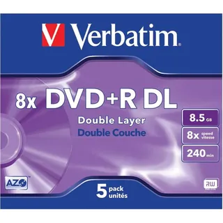Verbatim DVD+R 8,5 GB 8x 5 St.