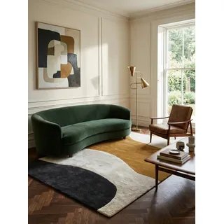 KADIMA DESIGN HULL-Humber Wollteppich 160 x 230 cm Senfgelb