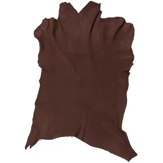 Ziegen Veloursleder – 0,7mm, viele Farben, weich, reissfest (Hellbraun)