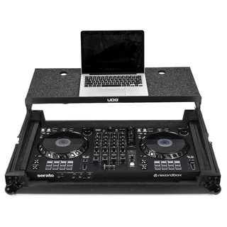 UDG Ultimate Flightcase Multi Format XXL MK3 Plus, Schwarz (U91014BL3) | multi-format XXL DJ setup sicher zu jedem Gig transportieren; Ultimate Flightcase mit Laptopfach