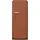 FAB28RACM6 Retro-Kühlschrank (270 l, 1530 mm hoch, Metall Orange Amber)
