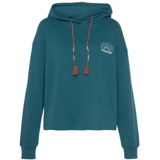 VIVANCE Hoodie mit Print Petrol 44/46