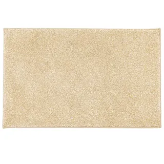Floordirekt Badematte Nasa Badvorleger Badezimmer Teppich, sehr weich, Höhe 14 mm, rutschhemmend beschichtet, fußbodenheizungsgeeignet, Polyester, Rechteckig, verstärkt, ausfranssicher, verschiedene Farben beige Rechteckig | 137 cm x 210 cm x 14 mm
