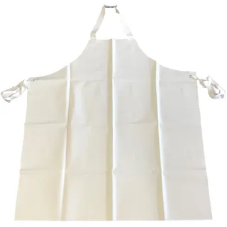 Aprotex Profi Gummi Schürze 110 cm, Metzger,Ledolin,Dagelin,weiß, extra gute Qualität
