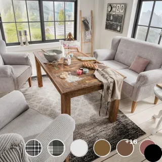 Massivholz »Pavolo« Tischsofa 3-Sitzer / PK A 370 / weiss