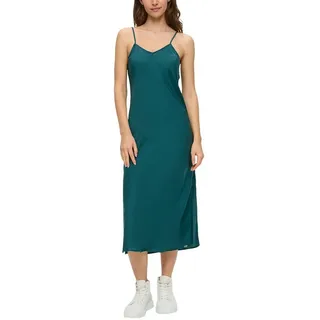 QS Satinkleid mit Spaghetti-Trägern blau XL (42)