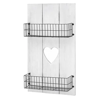 MCW Wandregal MCW-D42 70 x 40 x 10 cm Weiß Shabby