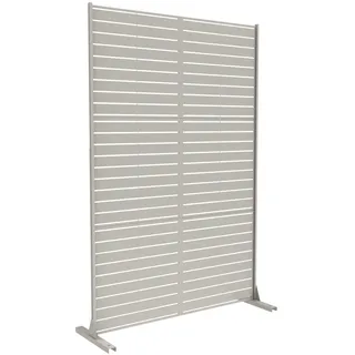 casa.pro Trennwand Nodepp verzinkter Stahl 180x120 cm Knoblauchbeige [casa.pro]