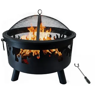 Feuerschale Feuertonne Feuerkorb Garten Feuerstelle Brennschale Funkenschutz