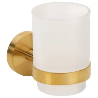 Brillantbad Zahnbürstenhalter Gold