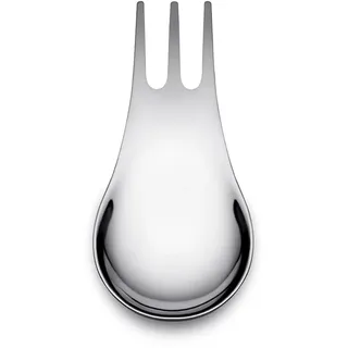 Alessi Moscardino GIMR01S4 - Set mit Vier Design-Mehrzweckbestecken, Synthese aus Gabel und Löffel, aus Poliertem Edelstahl 18/10. 4 Stück