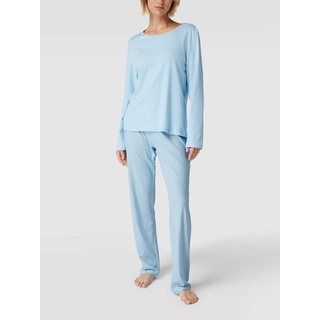 Pyjama aus Baumwolle Modell 'Emelie', Hellblau, 38