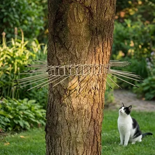 Katzenabwehrgürtel: Effektiver Katzenschreck & Kletterschutz für Bäume – Sicherer Vogelschutz für Nistkasten & Nest, bis 74cm