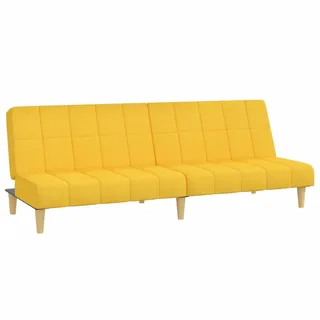 vidaXL Schlafcouch Stoff 2-Sitzer Gelb