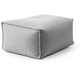 mokebo Pouf Der Ruhestifter Stoff 40 x 40 x 40 cm Lichtgrau