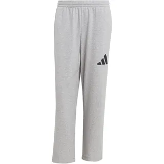 adidas Essentials Wide Leg 3 Bar Logo Joggers Medium Grey Heather / Black XL