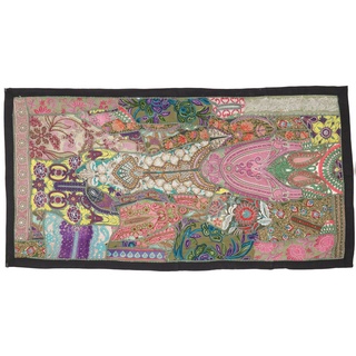 Wandteppich Indischer Wandteppich Patchwork.., Guru-Shop, Höhe: 65 mm bunt