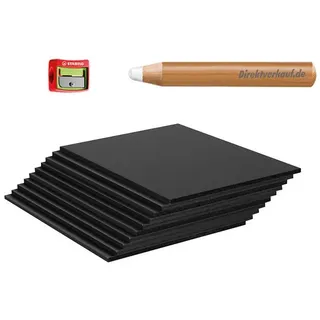 HR Direktverkauf GmbH Standtafel Vorteilspack 10x Kreidetafeln - inkl. 1 Kreidestift XXL - DIN A4-A7 14.8 cm