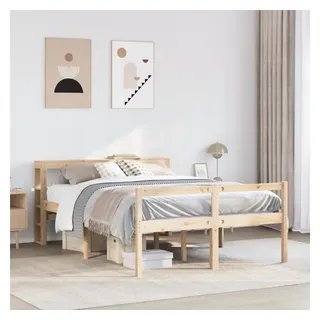 vidaXL Seniorenbett 140 x 190 cm Braun